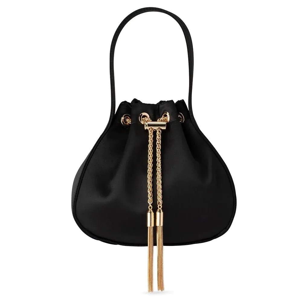 Miki Drawstring Satin Bag
