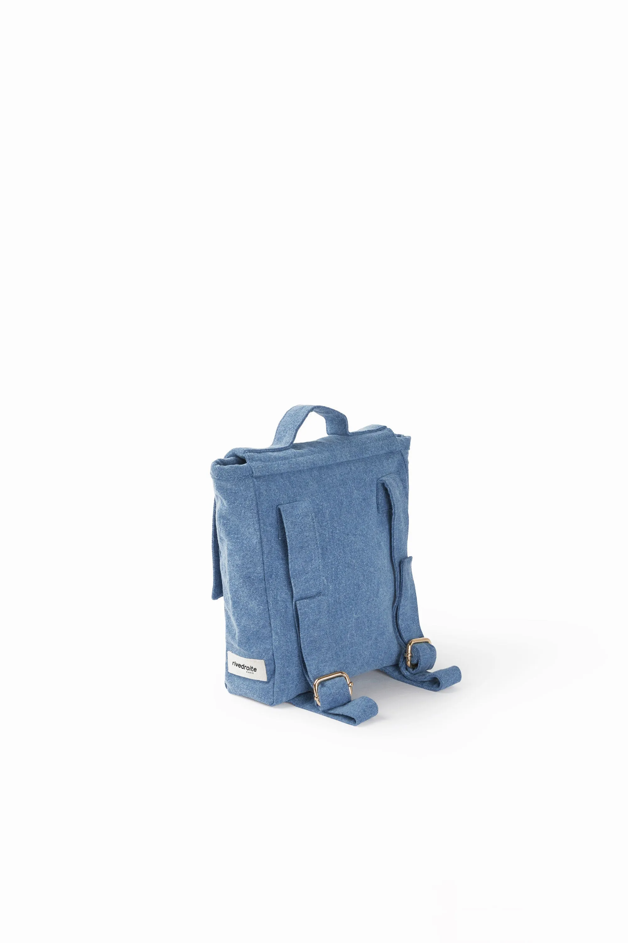 Minimes the toddler backpack - Upcycled Stonewashed Denim