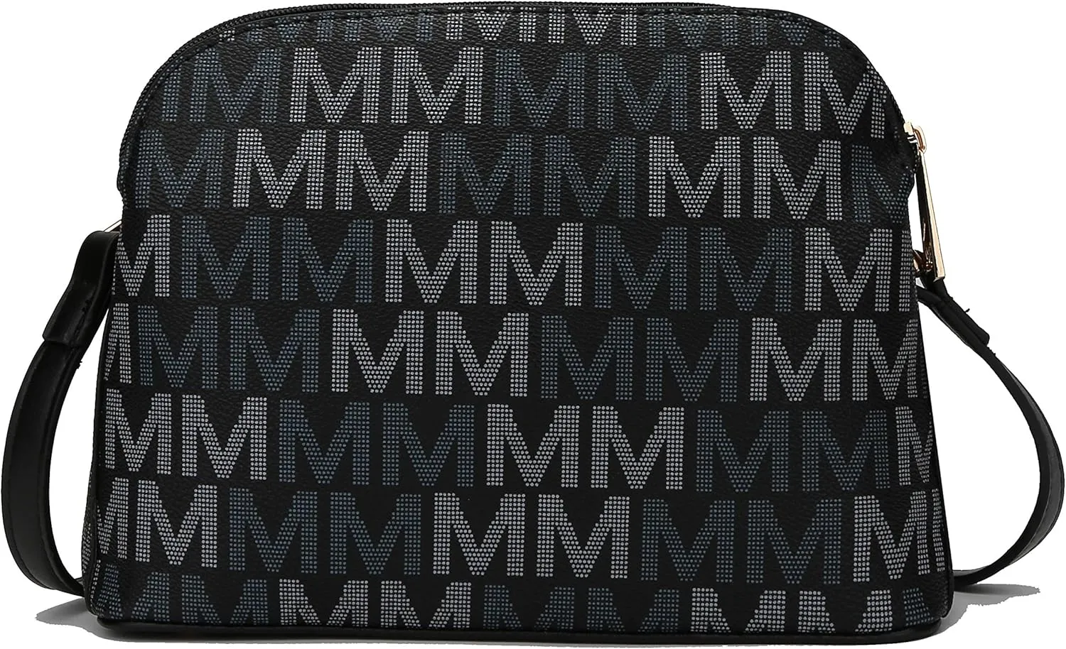 MKF Collection Signature Crossbody bag for women, Vegan leather Shoulder bag Zipper closure Messenger Handbag Purse By Mia K