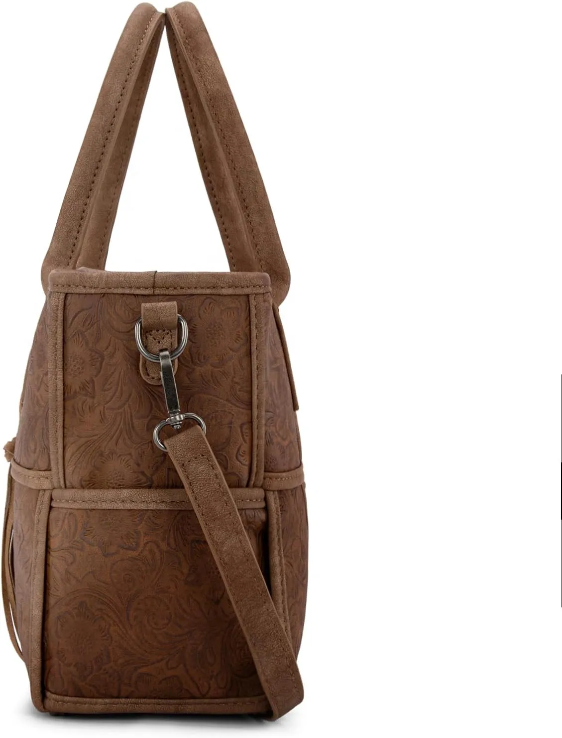 Montana West Wrangler Woven Tote Bag for Women Western Floral Tooled Purses and Handbags