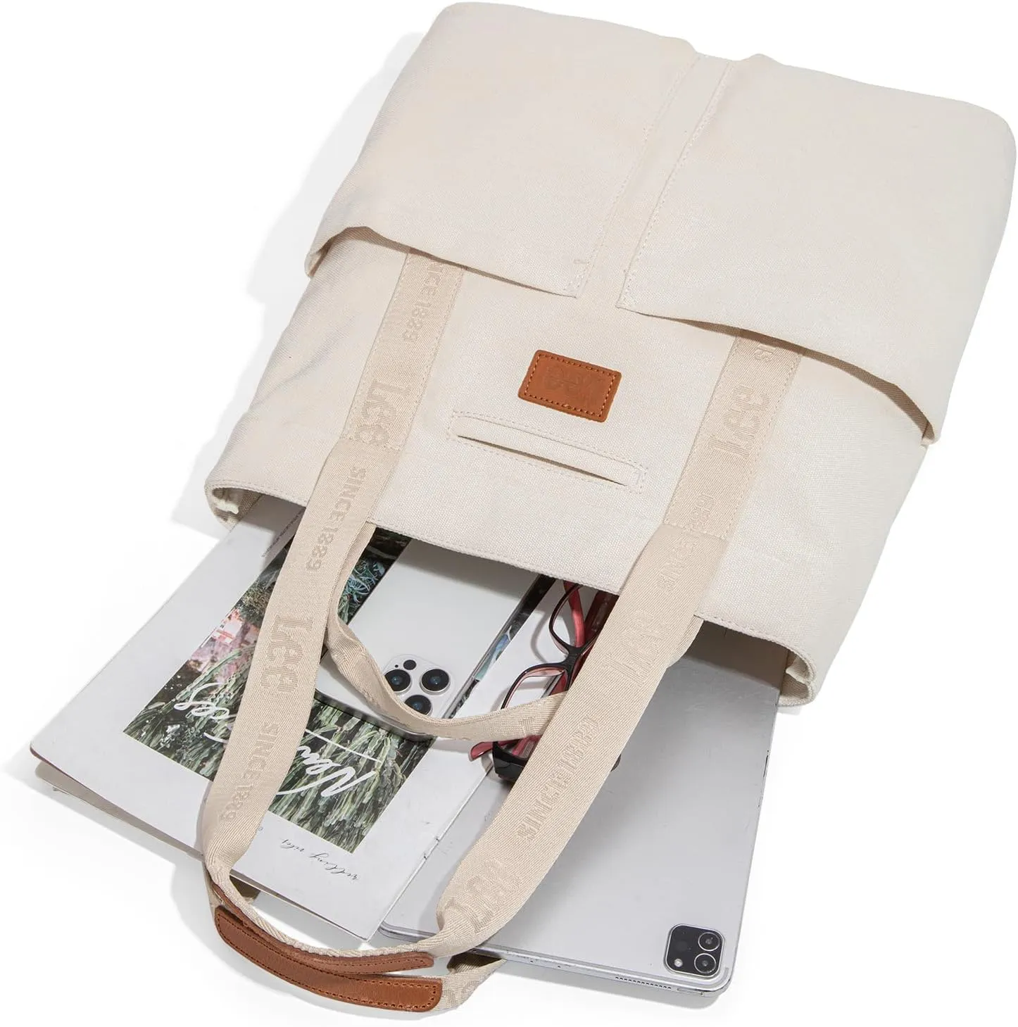 Montana West x Lee Canvas Tote Bag for Women with 2 Front Pockets Top-Handle Handbag & Shoulder Bag