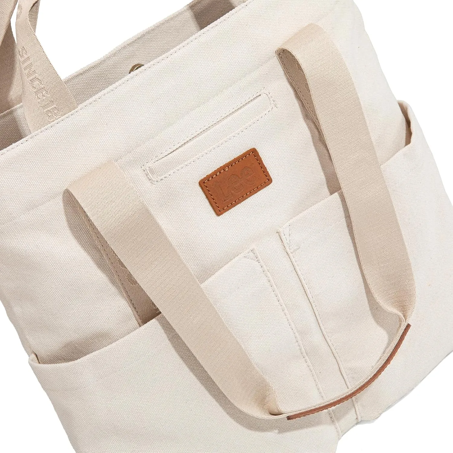 Montana West x Lee Canvas Tote Bag for Women with 2 Front Pockets Top-Handle Handbag & Shoulder Bag