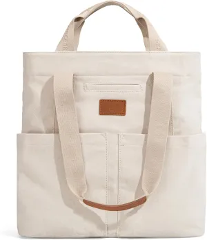 Montana West x Lee Canvas Tote Bag for Women with 2 Front Pockets Top-Handle Handbag & Shoulder Bag