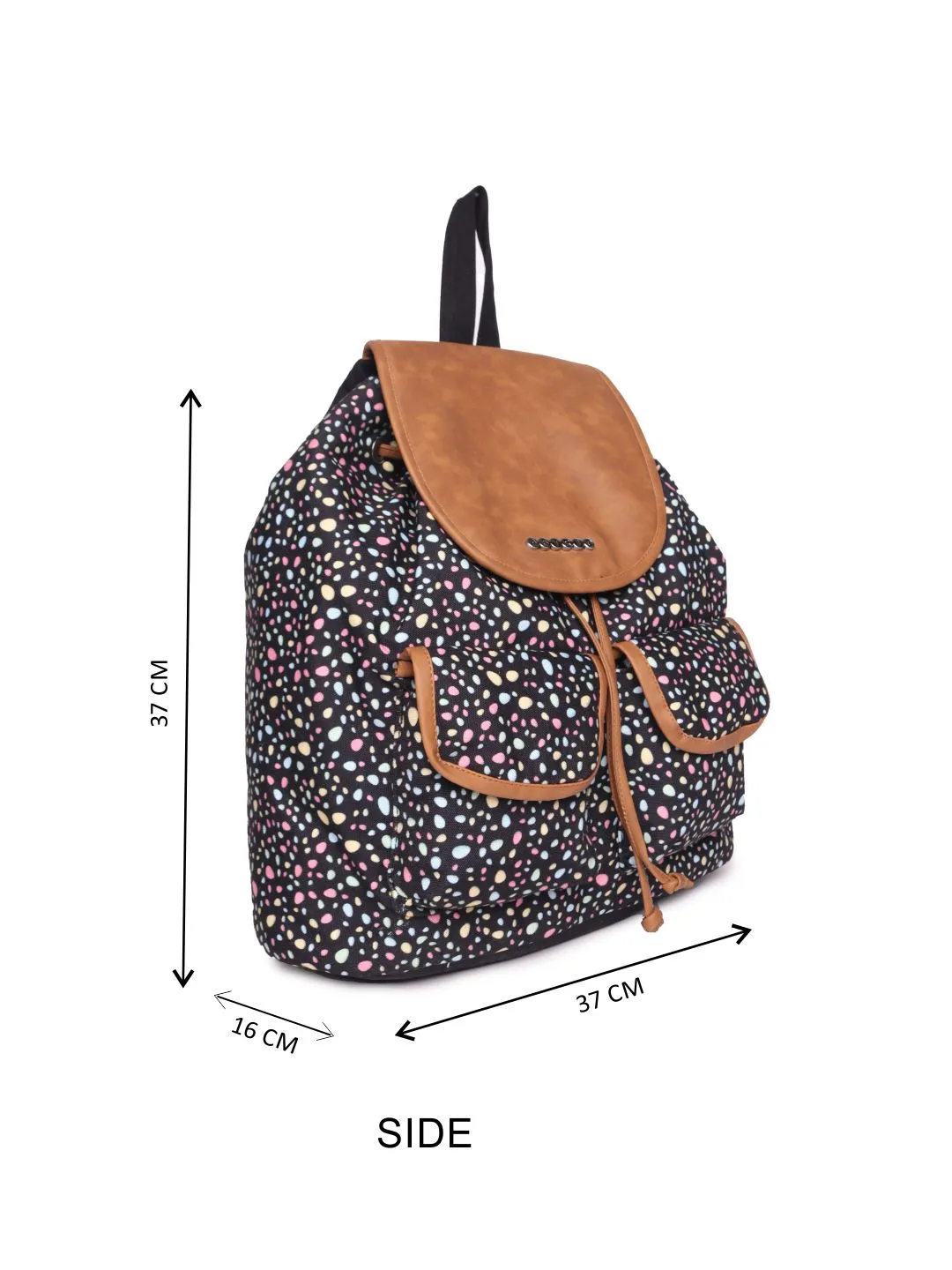 Muulti Color Polycanvas Girls Backpack Medium Size
