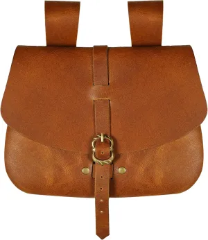 Mythrojan Late Medieval Belt Bag, Ideal for SCA Renaissance LARP Reenactment & Ren Fair