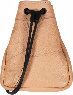 Mythrojan Medieval Drawstring Bag, Ideal for SCA LARP Reenactment & Ren fair-Full Grain Leather