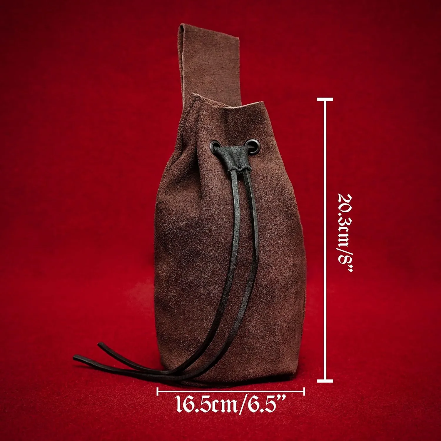 Mythrojan Medieval Drawstring Belt Bag, Ideal for SCA LARP Reenactment & Ren Fair