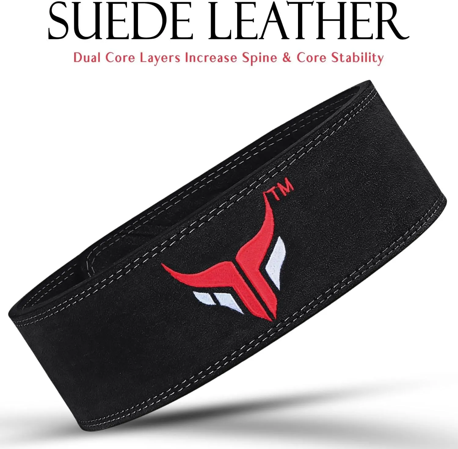 Mytra Fusion Weight Lifting Belt for Men and Women Gym Belt 10MM Thick and 4" wide 100% Genuine Leather Workout Belt for Weightlifting, Powerlifting, Gym, Training and Bodybuilding