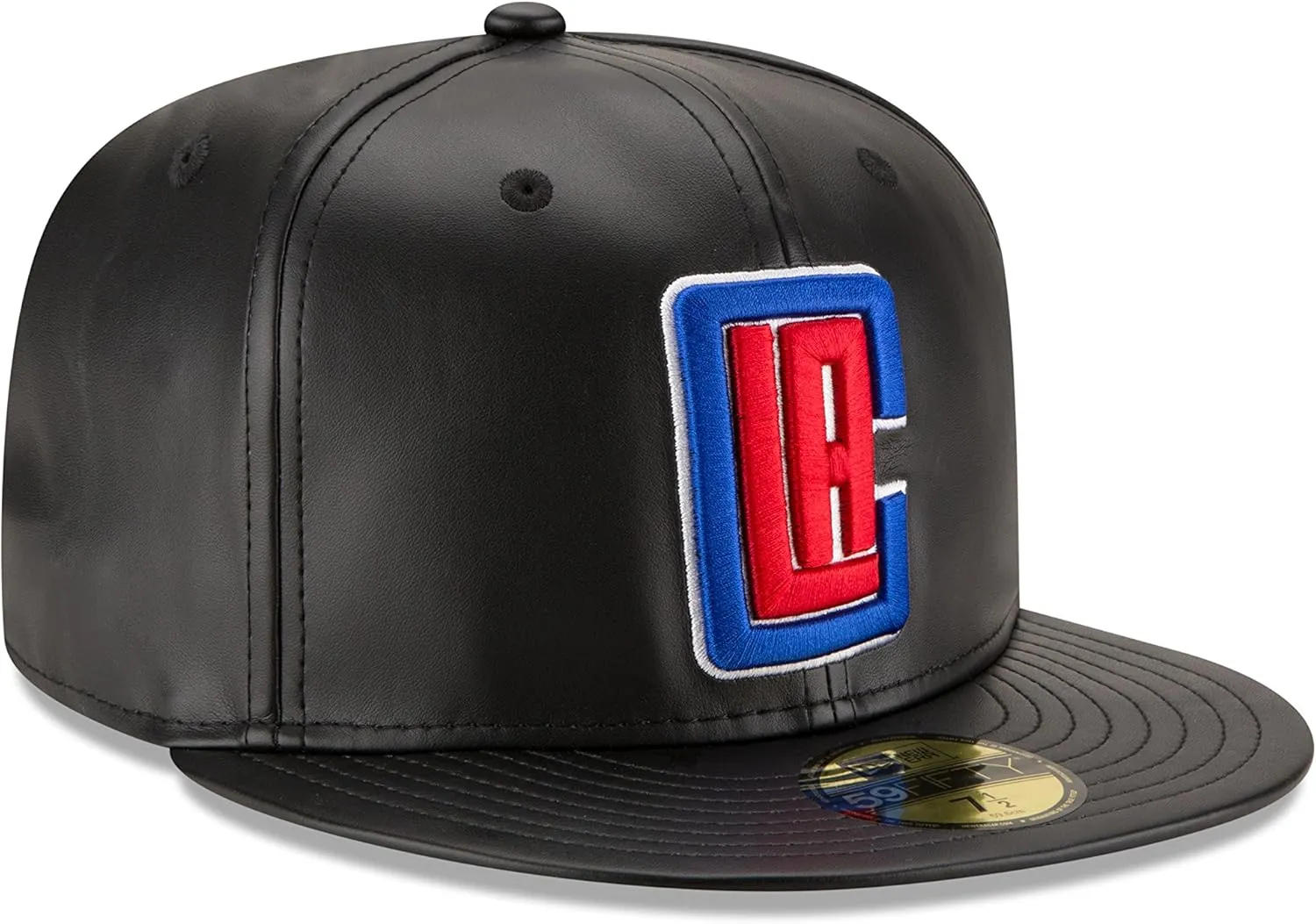 NBA Men's Faux Leather 59FIFTY Fitted Cap