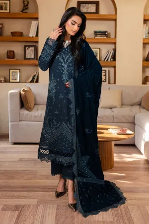 NE-127 | 3Pc Luxury Unstitched Velvet Shawl Collection Exclusive By Nureh