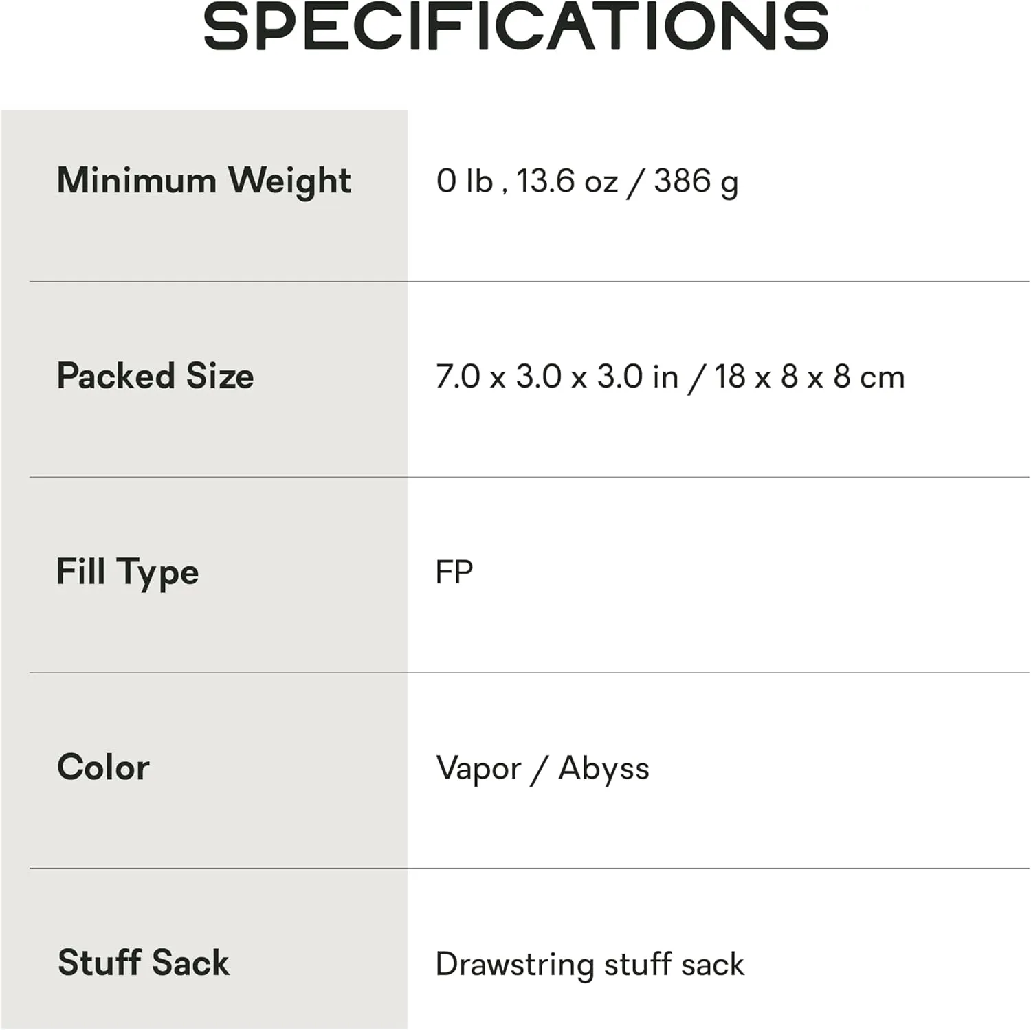 NEMO Equipment Tracer Sleeping Bag Liner