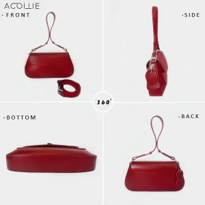 new saddle bag genuine leather armpit bag, simple and fashion elegant,high-end shoulder bag and crossbody bag
