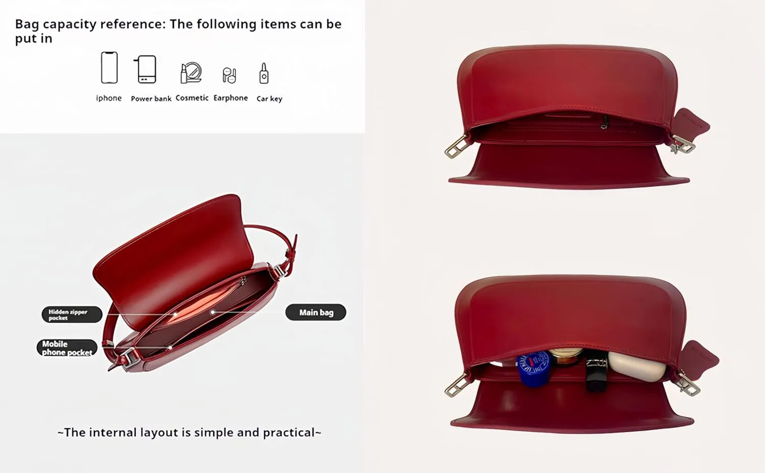 new saddle bag genuine leather armpit bag, simple and fashion elegant,high-end shoulder bag and crossbody bag