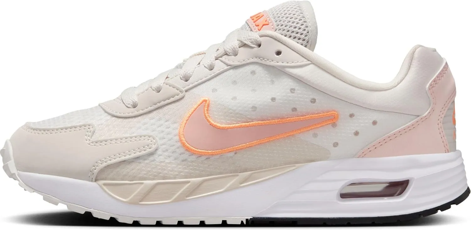 Nike Air Max Solo Big Kids' Shoes (FV6367-006, Phantom/White/Peach Cream/Echo Pink)