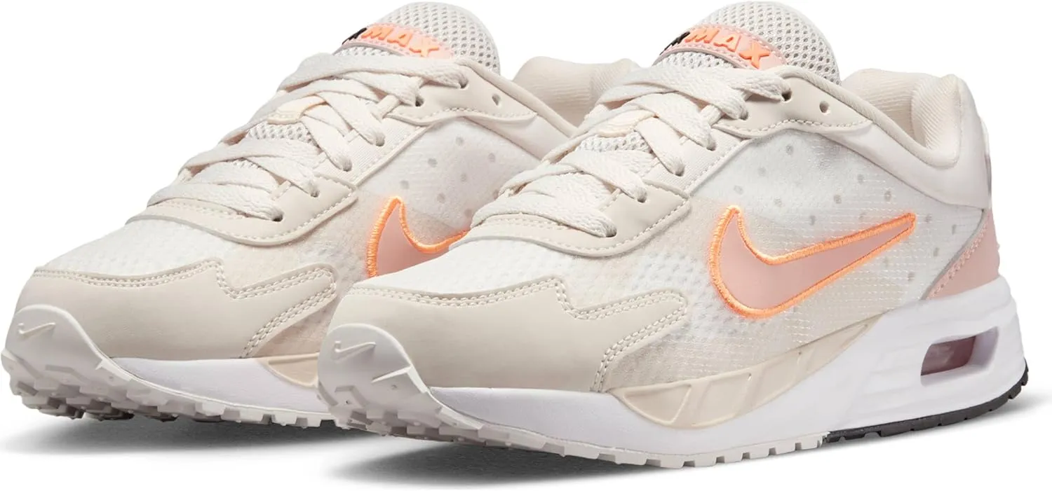 Nike Air Max Solo Big Kids' Shoes (FV6367-006, Phantom/White/Peach Cream/Echo Pink)