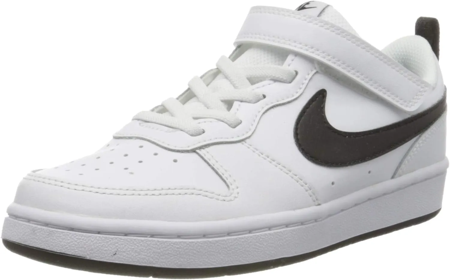 Nike Boy's Court Borough Low 2 (Little Kid) White/Black 3 Little Kid M