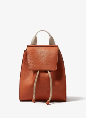 Orange Granulated Recycled material Backpack