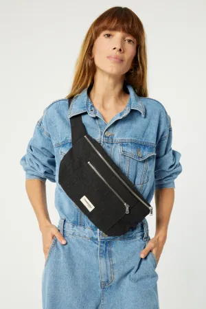 Orsel the new waist bag Large Size - Recycled cotton Black