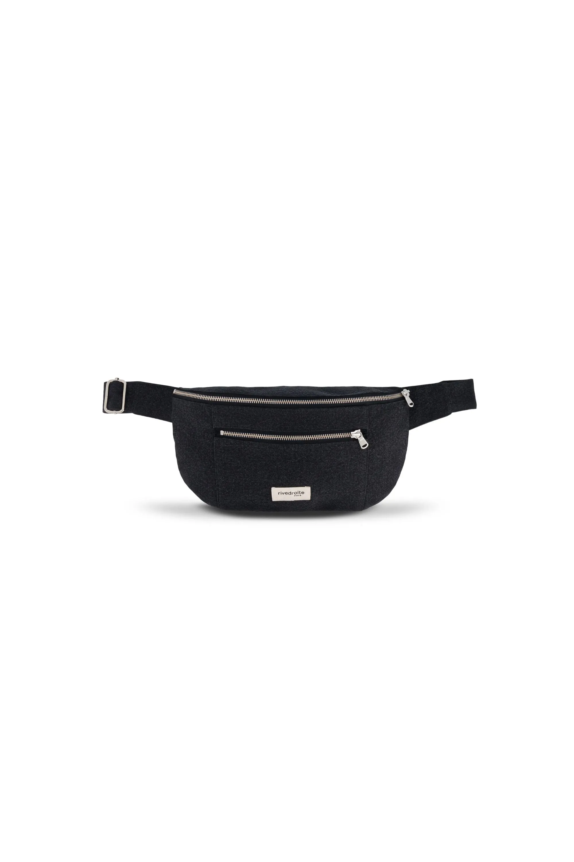 Orsel the new waist bag Large Size - Recycled cotton Black