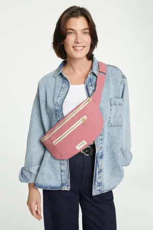 Orsel the new waist bag Large Size - Recycled cotton Bois de Rose