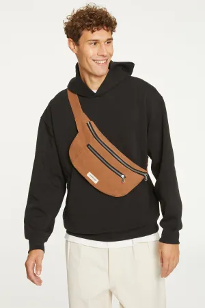 Orsel the new waist bag Large Size - Recycled cotton Tobacco