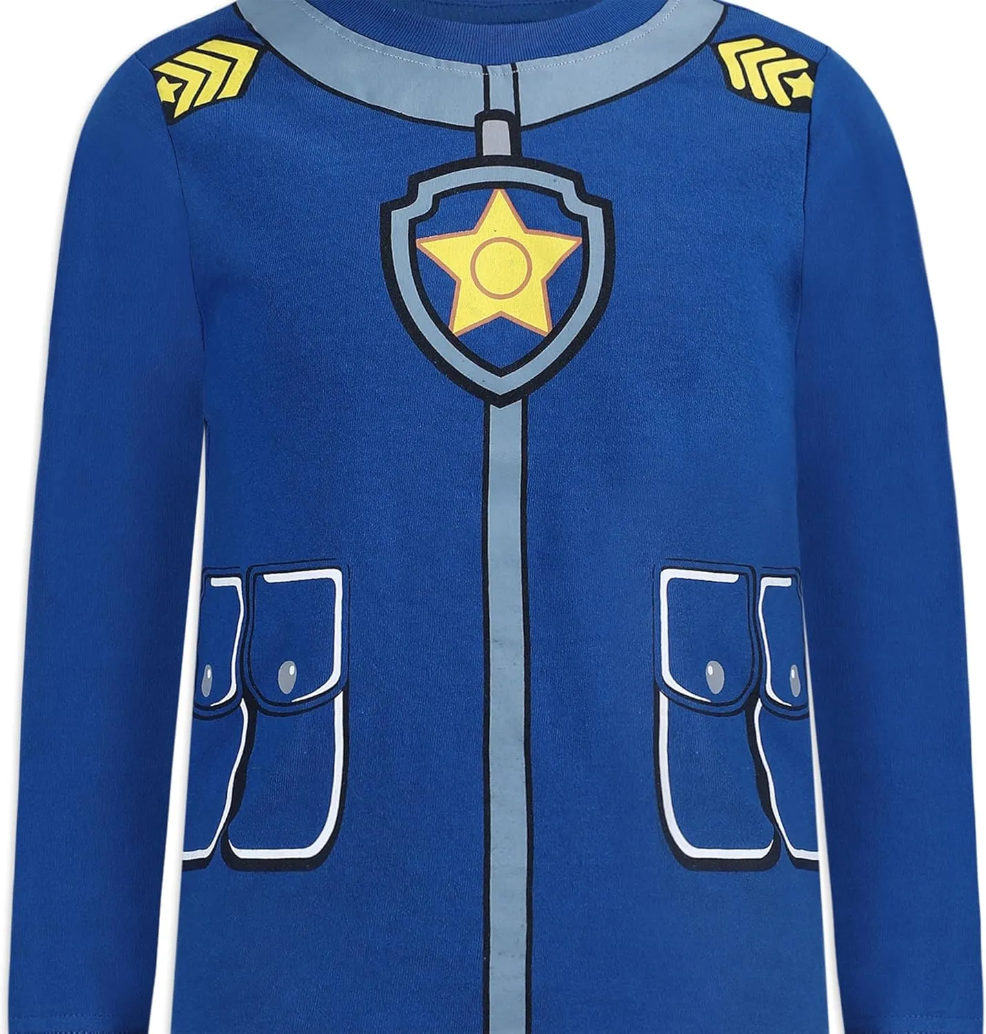 Paw Patrol Marshall, Rubble, and Chase Boys Long Sleeve Shirt and Pant Set for Toddlers and Big Kids