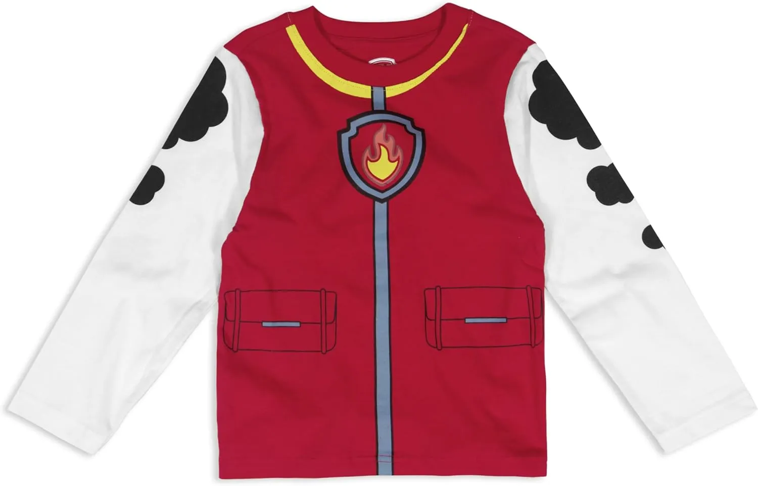 Paw Patrol Marshall, Rubble, and Chase Boys Long Sleeve Shirt and Pant Set for Toddlers and Big Kids