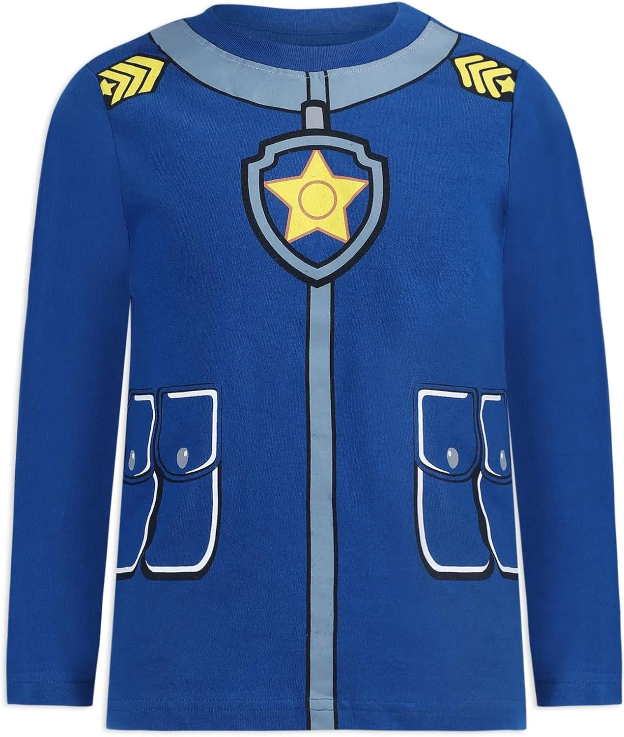 Paw Patrol Marshall, Rubble, and Chase Boys Long Sleeve Shirt and Pant Set for Toddlers and Big Kids