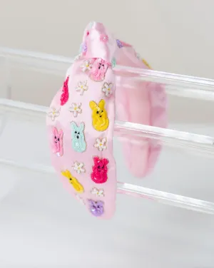 Peep Bunny Knot Headband