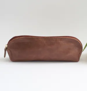 Pen Case - Brownie leather