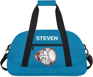 Personalized Baseball Gym Duffel Bags for Boys Kids Child Custom Name Sport Travel Bags Lightweight Weekenders Carry-On Overnight 3