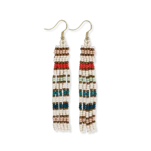 Petite Beaded Fringe Earrings