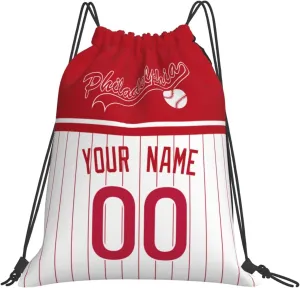 Philadelphia Bags Drawstring Bags Custom Any Name and Number Backpack for Men Gifts