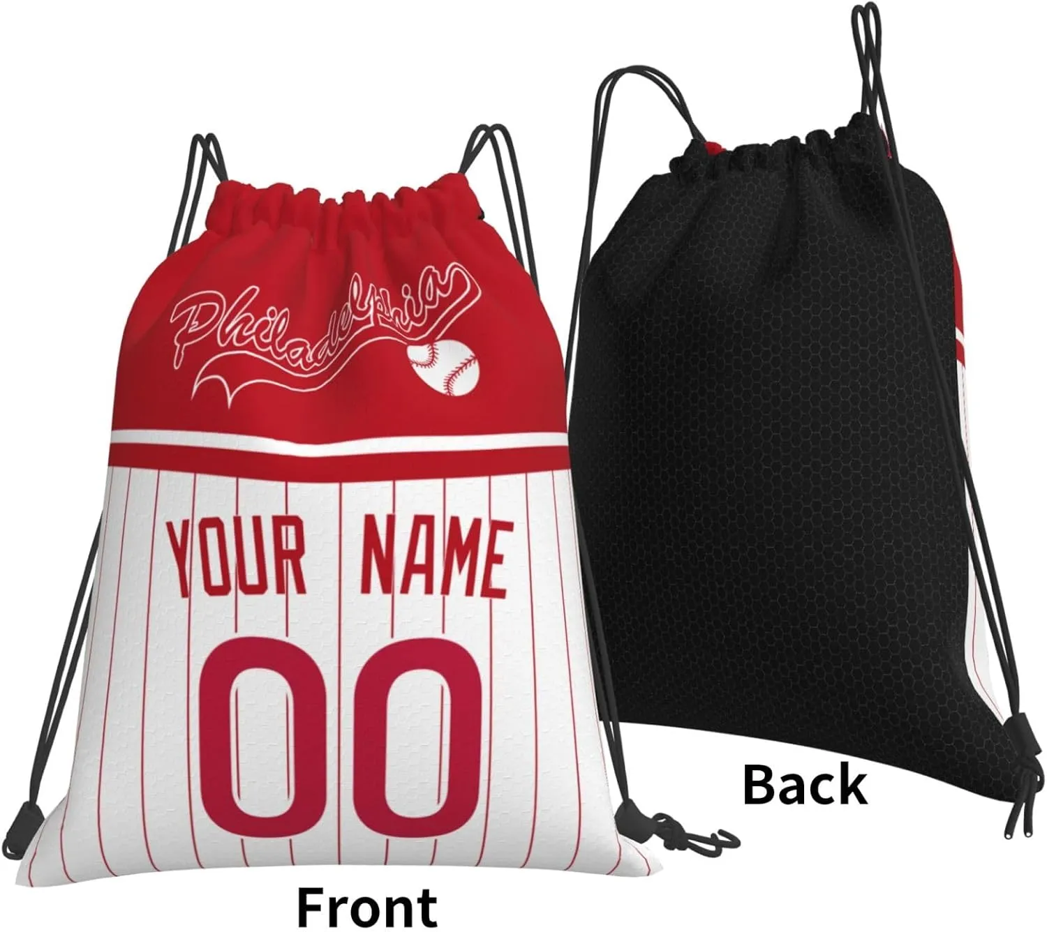 Philadelphia Bags Drawstring Bags Custom Any Name and Number Backpack for Men Gifts