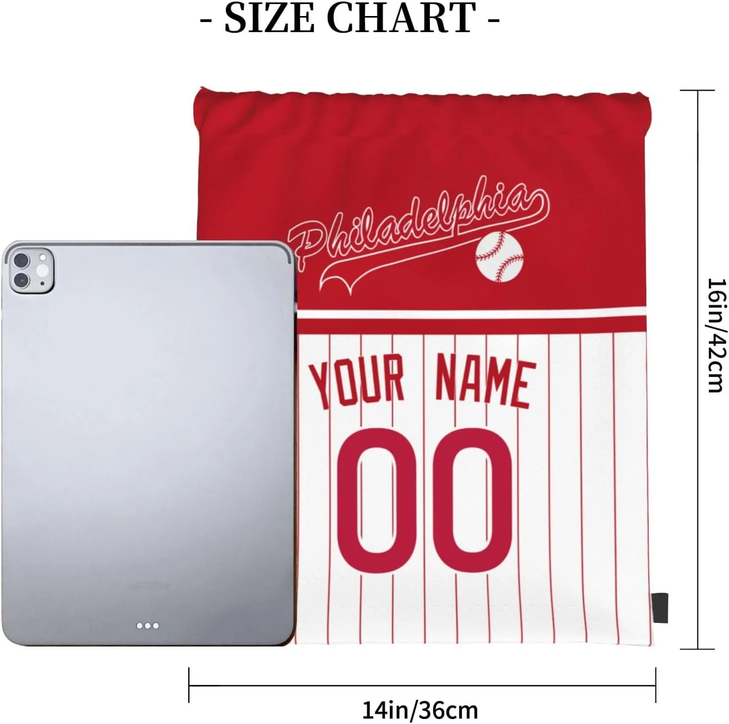Philadelphia Bags Drawstring Bags Custom Any Name and Number Backpack for Men Gifts