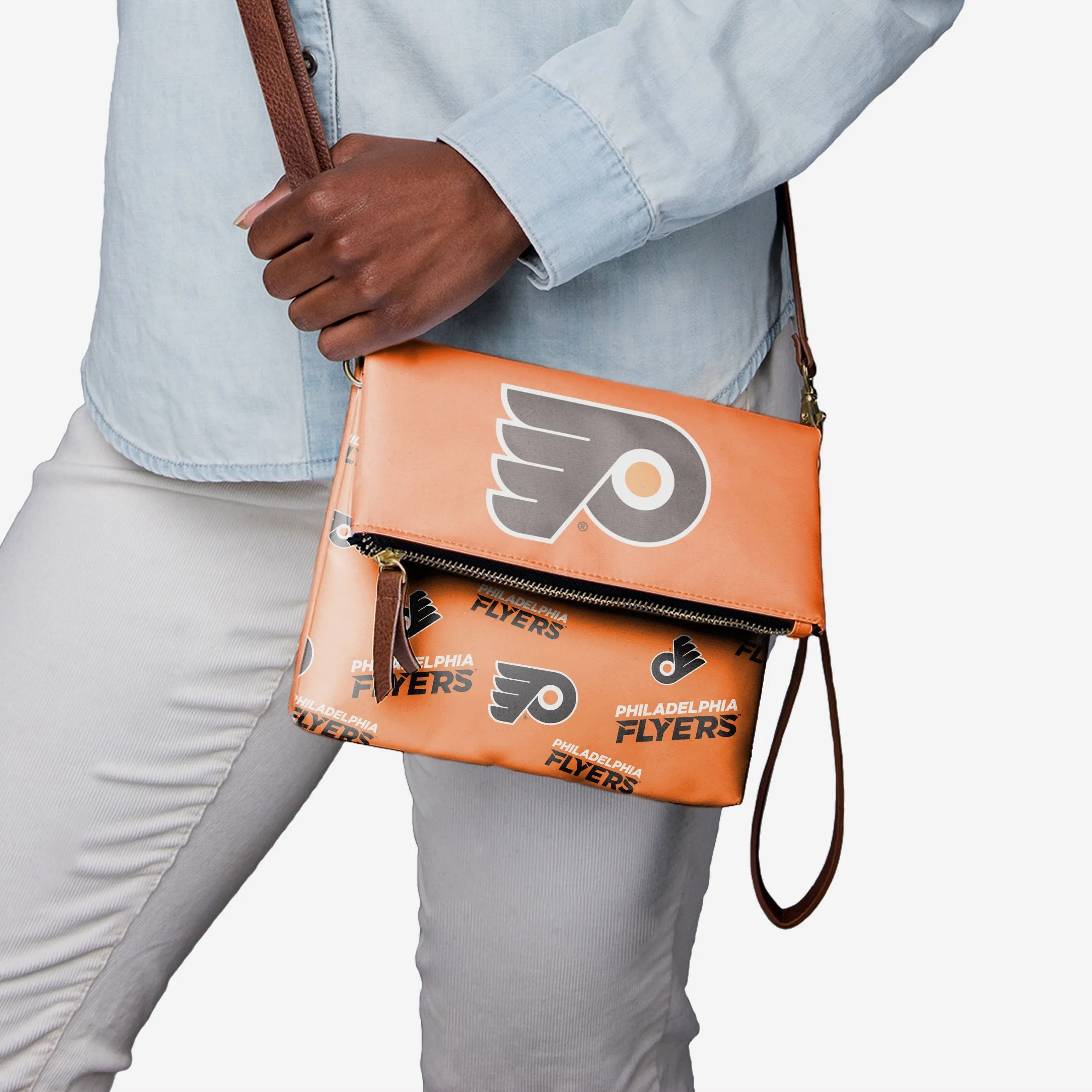 Philadelphia Flyers Printed Collection Foldover Tote Bag