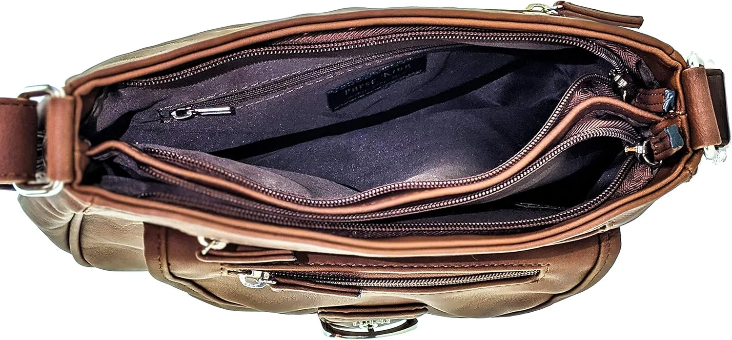 Pistol CCW Concealed Carry Handbag Conceal Crossbody & Shoulder Bag