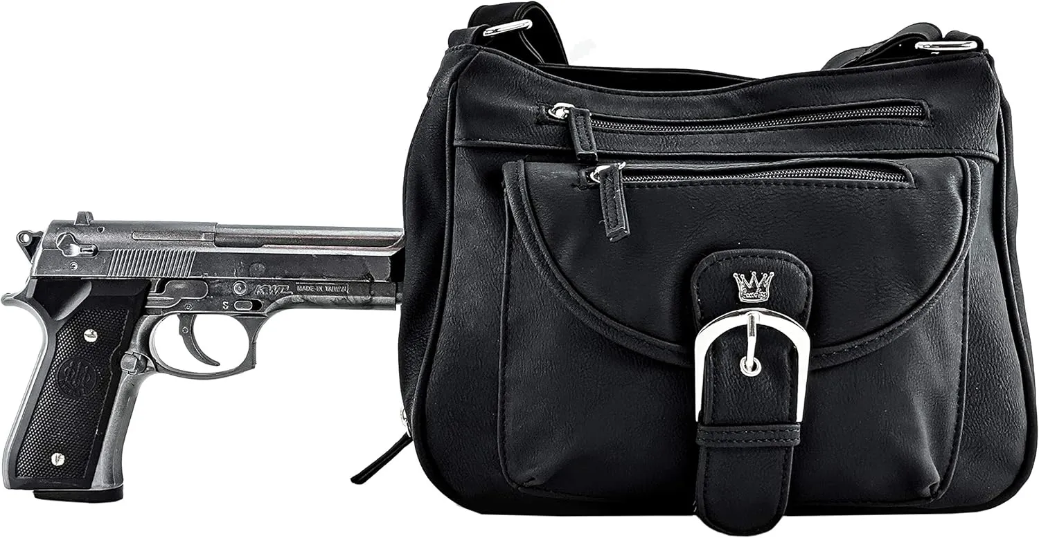 Pistol CCW Concealed Carry Handbag Conceal Crossbody & Shoulder Bag