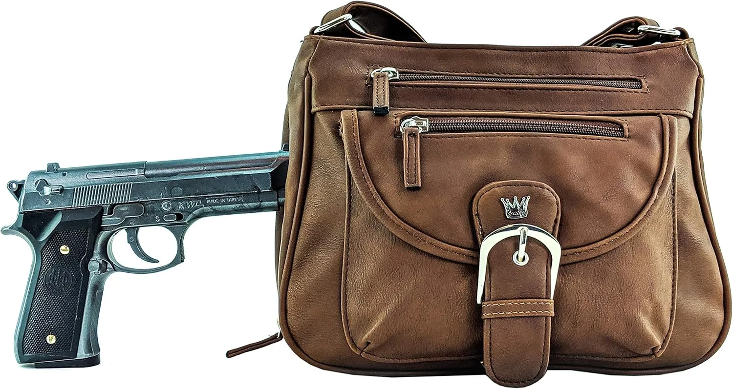 Pistol CCW Concealed Carry Handbag Conceal Crossbody & Shoulder Bag