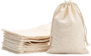 Plain Cotton Drawstring Bags (Pouch)
