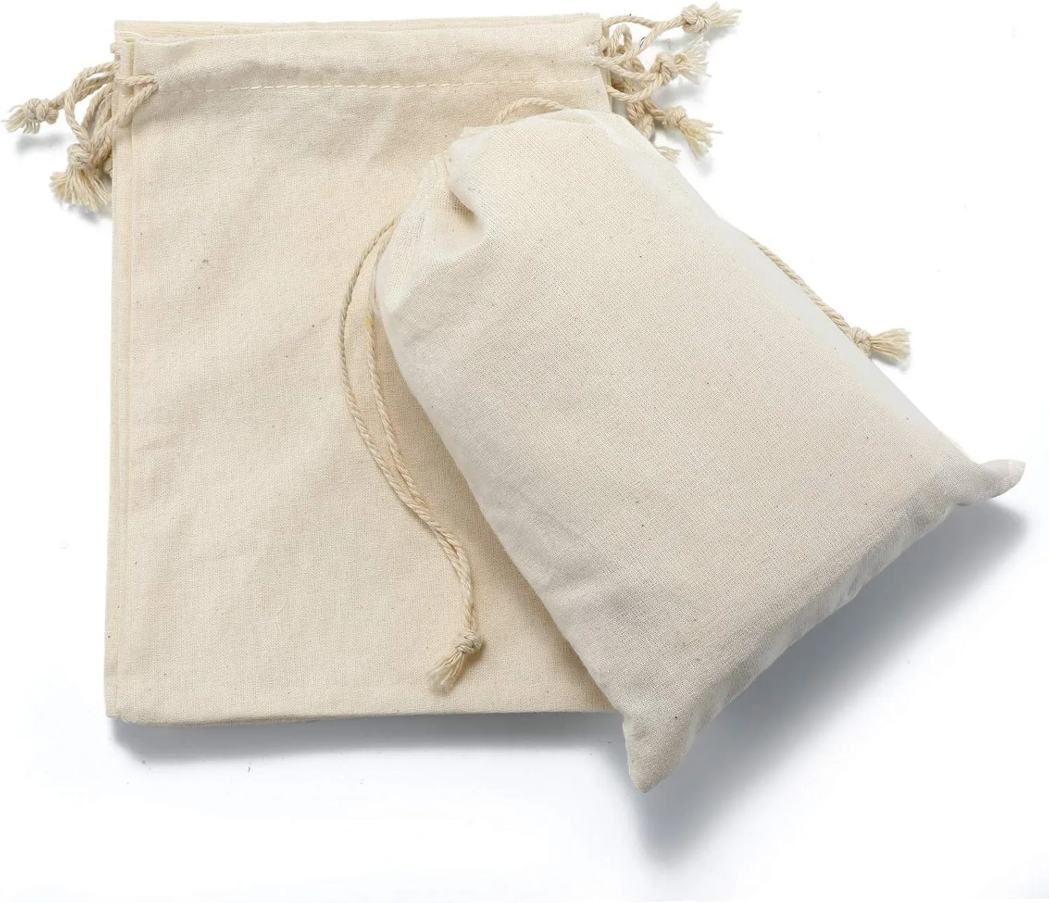 Plain Cotton Drawstring Bags (Pouch)