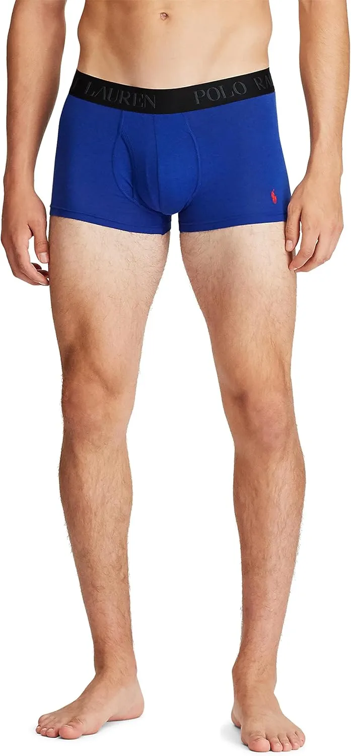 POLO RALPH LAUREN Men's 4D Flex Cooling Cotton Modal Boxer Briefs & Trunks, 3 Pack