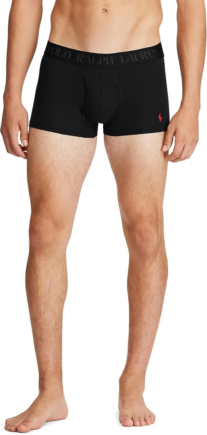 POLO RALPH LAUREN Men's 4D Flex Cooling Cotton Modal Boxer Briefs & Trunks, 3 Pack
