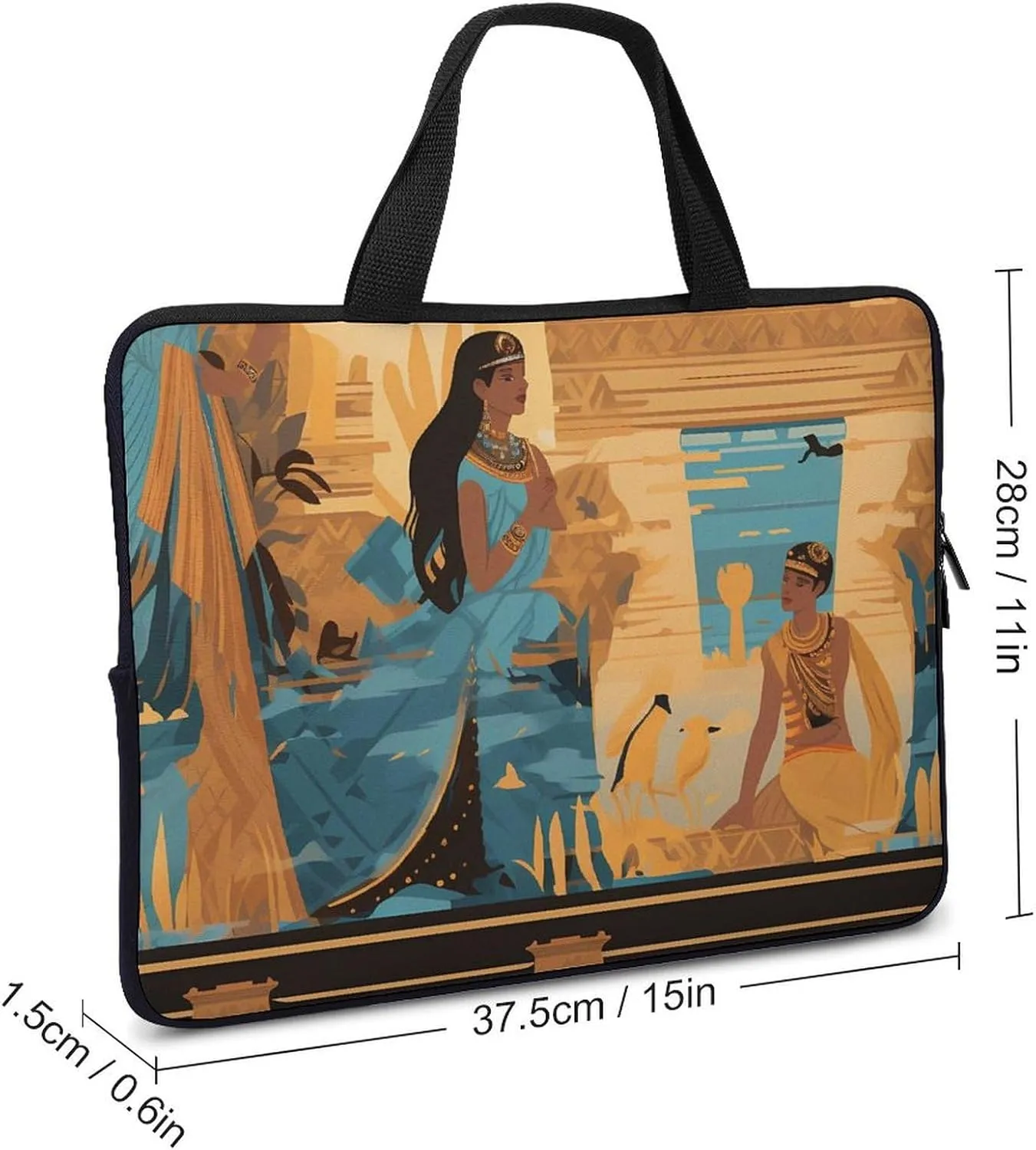 Posters Ancient Egyptian Art and Culture Laptop Bag Lightweight Computer Bag Laptop Carrying Case Handbag for Work Business