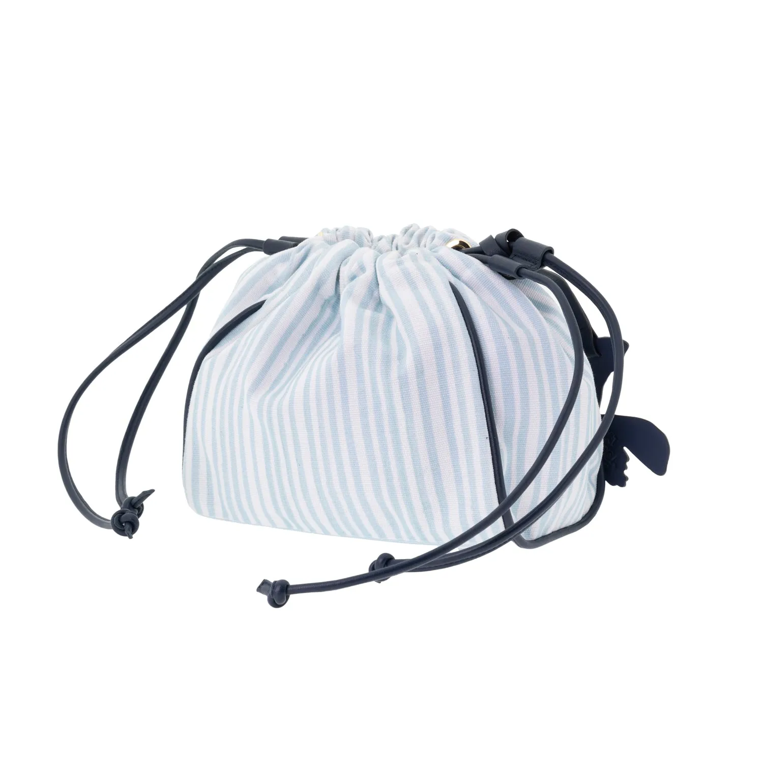 POUCH HAND PAINTED BLUE "The Grand Tour Collection"