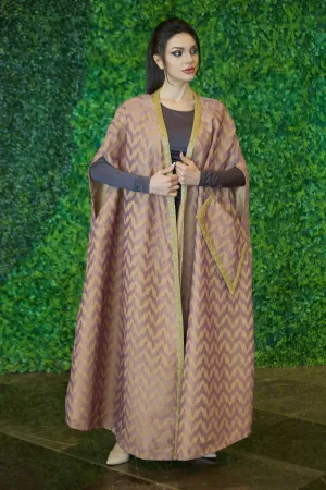 Premium Beaded Embellished Golden Abaya