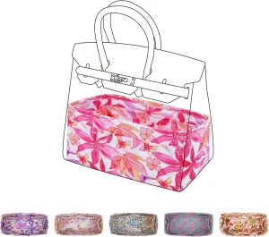 Purse Organizer Insert, Patterned Handbag Organiser Insert, Bag Tote Shaper fit Birkin 20/25/30/35/40 bags(BK30,Summer Red)