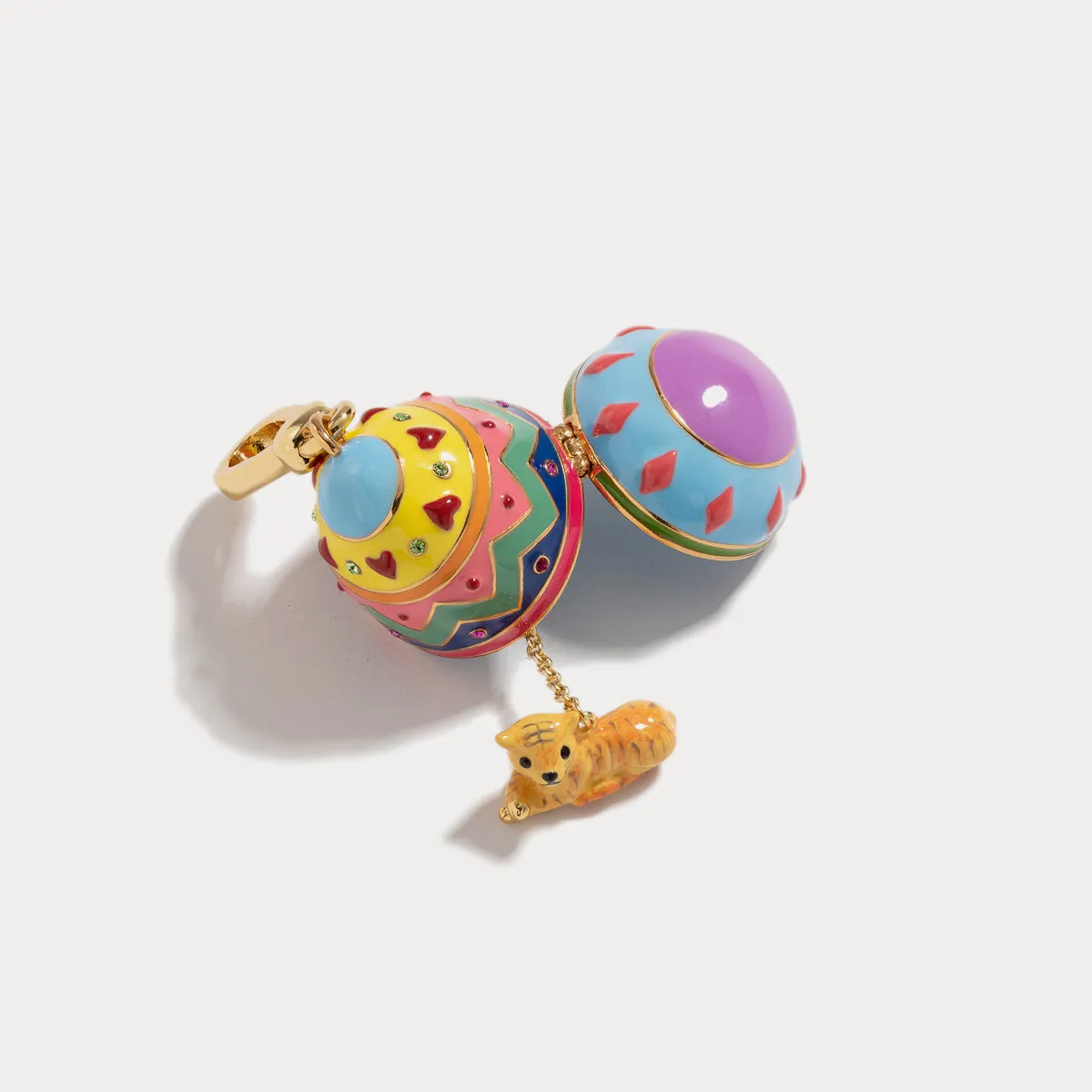 Rabbit Easter Egg Locket Pendant