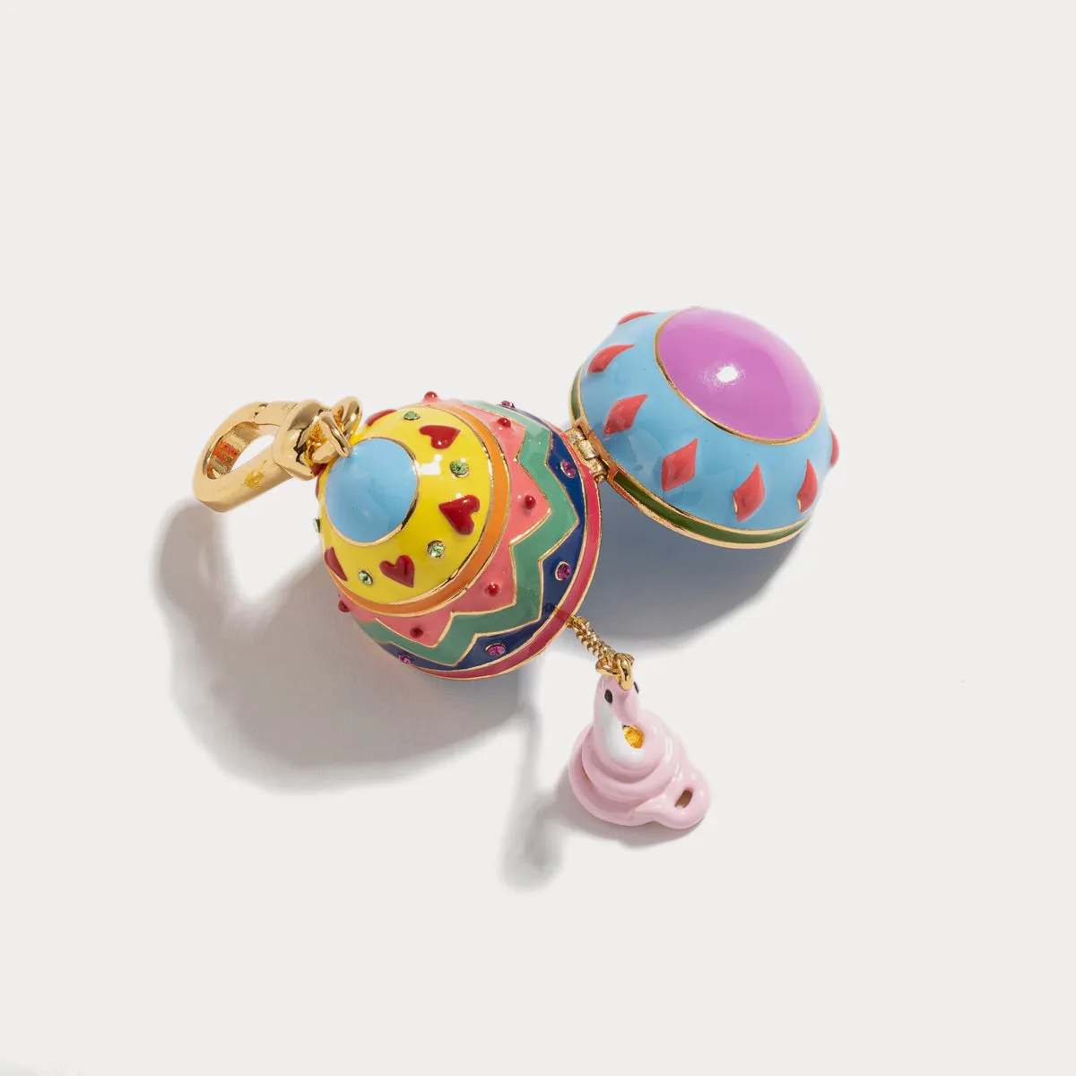 Rabbit Easter Egg Locket Pendant