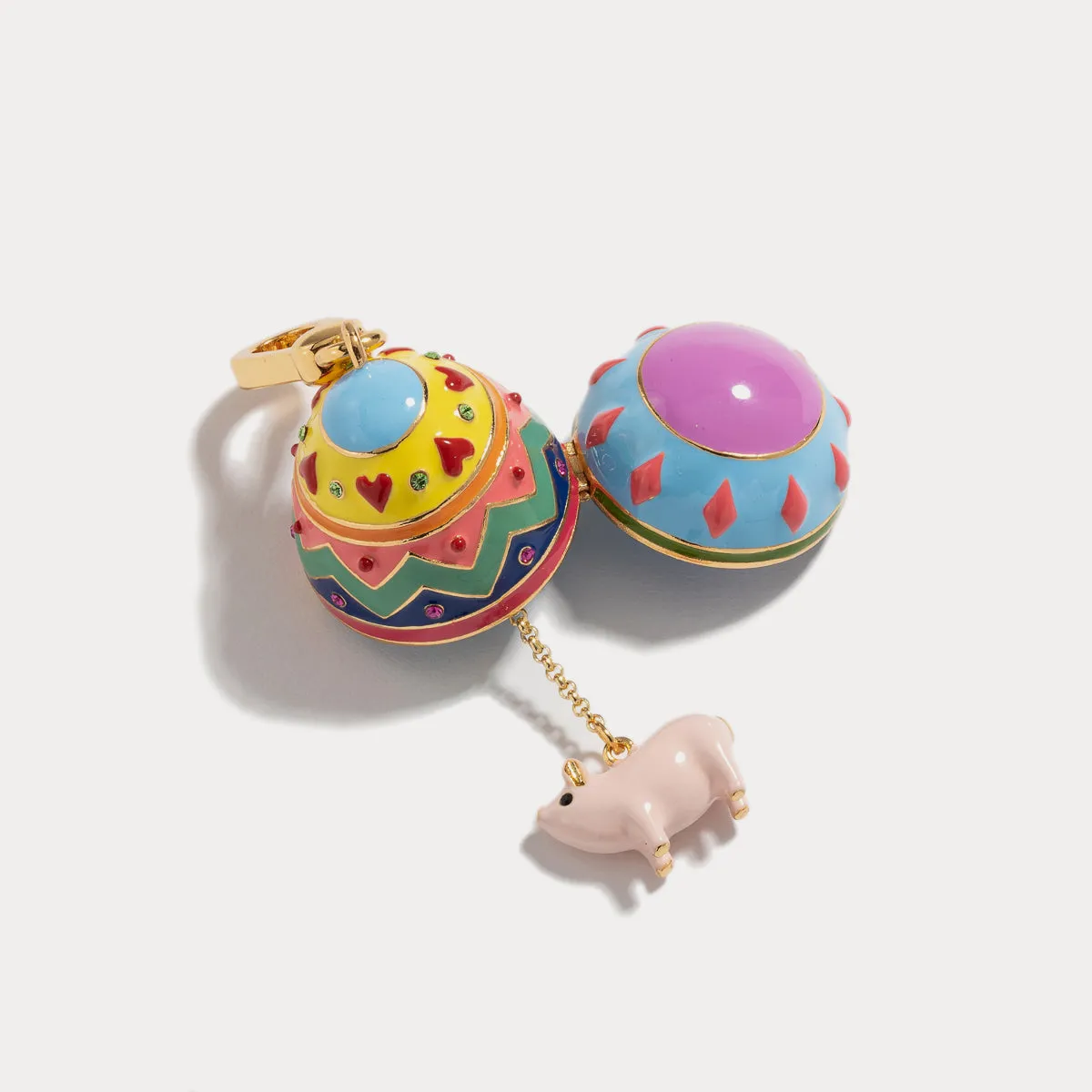 Rabbit Easter Egg Locket Pendant